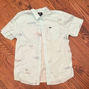 O'Neill Mint Green Casual Button Down Shirt